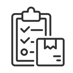 Delivery plan pixel perfect linear icon. Organization of shipping service. Deliver order. Logistics. Thin line illustration. Contour symbol. Vector outline drawing. Editable stroke. Arial font used