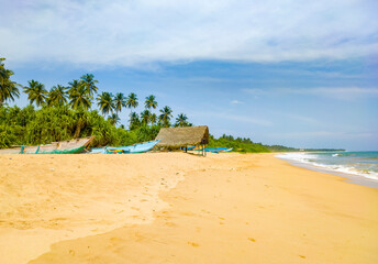 Beautiful tropical landscape on the ocean.  Photography for tourism background, design and advertising.