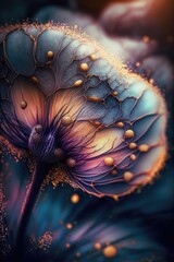 Abstract beautiful floral texture background made with generated ai