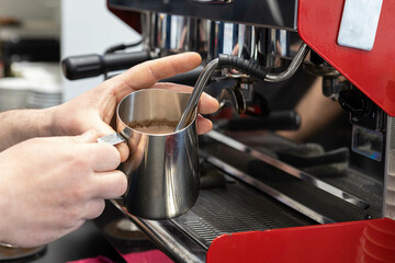 Making hot chocolate 