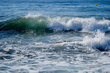 waves on the beach