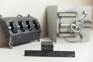 safe for the quest room with a riddle key. component for the quest room. leisure for the family.