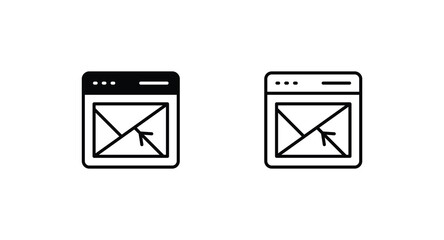 Location icon design with white background stock illustration