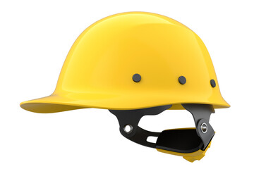 Fototapeta premium Yellow safety helmet or hard cap isolated on wihte background