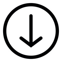 arrow down sign, down sign icon, Set of interface icons, Set of interface collection for website design, Design elements for your projects. down arrow line icons, ui icon, arrow line icon