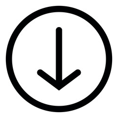 arrow down sign, down sign icon, Set of interface icons, Set of interface collection for website design, Design elements for your projects. down arrow line icons, ui icon, arrow line icon