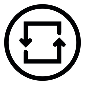 repeat arrow sign, repeat icon, repeat sign icon, Set of arrow icons, Set of interface collection for website design, Design elements for your projects. repeat line icons, ui icon, repeat ui icon