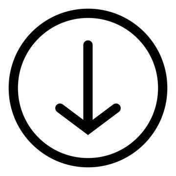 arrow down sign, down sign icon, Set of interface icons, Set of interface collection for website design, Design elements for your projects. down arrow line icons, ui icon, arrow line icon