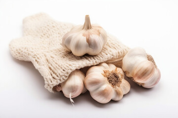 Cloves of fresh garlic