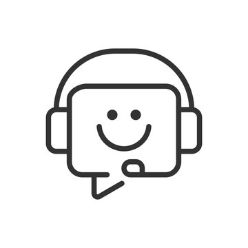 recommend clip art: Customer support pixel perfect linear icon. Call center. Help desk. Client assistance. Online shopping. Thin line illustration. Contour symbol. Vector outline drawing. Editable stroke. Arial font used