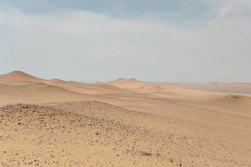 Fototapeta na wymiar Landscape of the Paracas Desert Peru