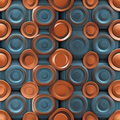 Futuristic and abstract tile with pattern