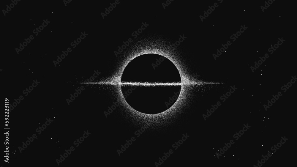 Canvas Prints supermassive black hole.singularity and event horizon