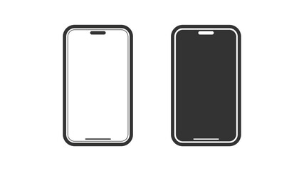 phone vector icons for graphic and web design.