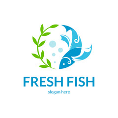 Original fresh fish symbol