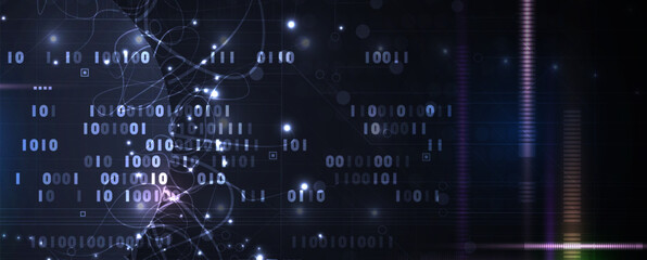 Neural network concept. Connected cells with links. High technology process. Abstract background