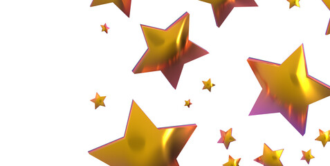 stars. Confetti celebration, Falling golden abstract decoration for party, birthday celebrate,