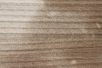 Close up of reddish sandstone surface with lines on it
