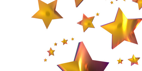 Obraz premium stars. Confetti celebration, Falling golden abstract decoration for party, birthday celebrate,