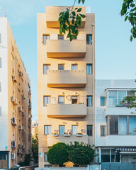 Tel Aviv, Israel - April 21, 2022: living building in Tel Aviv