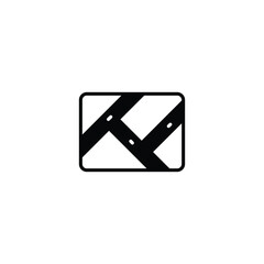 Navigation icon design with white background stock illustration