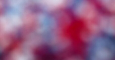abstract background while focusing on the subject, slowly moving abstractions while focusing the camera object on the object of red blue and white colors