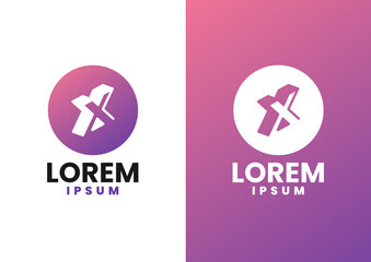 Minimalist Monogram X Logo