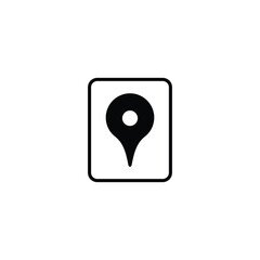 Location icon design with white background stock illustration