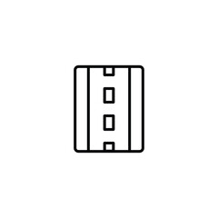 Road icon design with white background stock illustration
