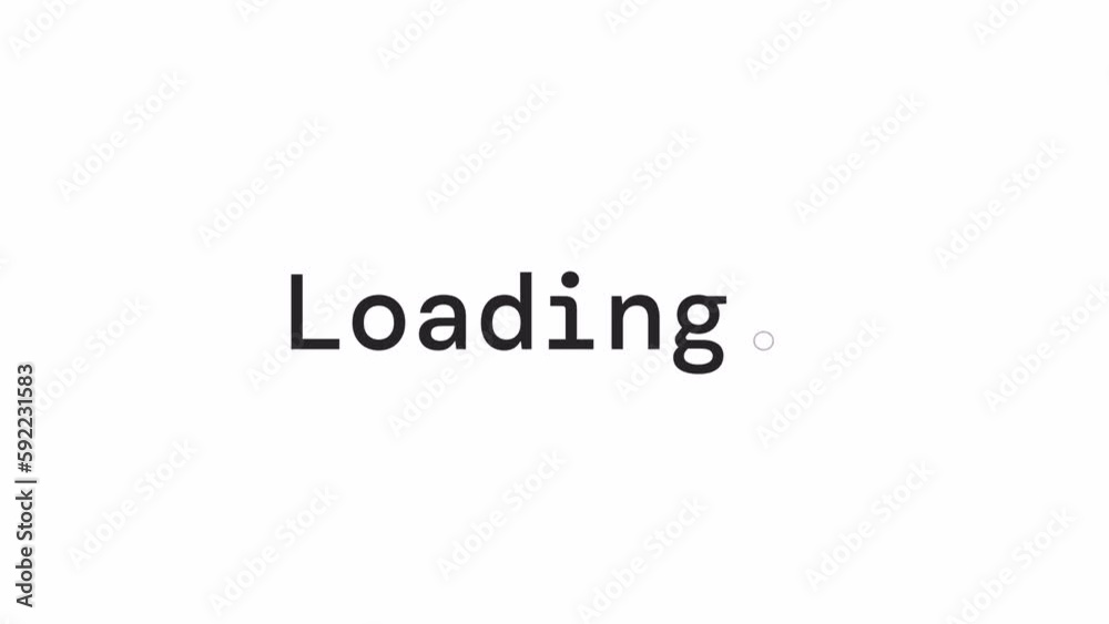 Aufkleber professional bw loader animation. sentence case. text message 4k video footage on white background. 