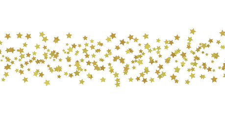 XMAS Stars - stars. Confetti celebration, Falling golden abstract decoration for party, birthday celebrate, 3D PNG