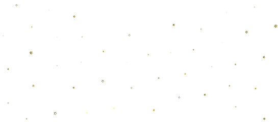 XMAS golden stars - 3D PNG