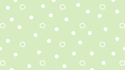 Green background with white dots