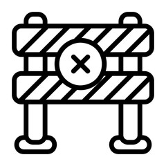 road barrier icon