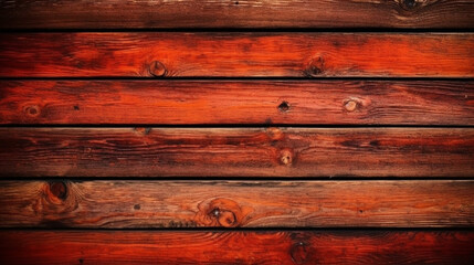 Fototapeta premium Red wooden planks background. Wooden texture