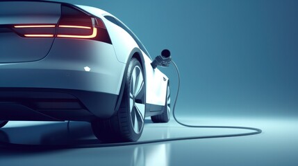 Electric Car Vizualisation. Sustainable travel concept. Generative AI.