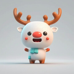 Fototapeta premium Chibi Reindeer