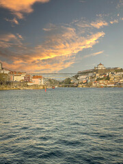Fototapeta premium View of Porto e Gaia with the Douro river
