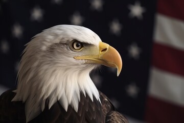 Naklejka premium USA Independence Day Celebration. Independence Day Concept. Independence Day Background. Generative AI