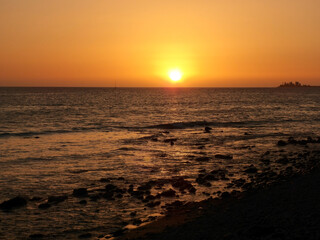 Fototapeta na wymiar Sonnenuntergang in Maspalomas - Gran Canaria