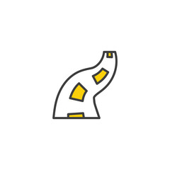 Road icon design with white background stock illustration