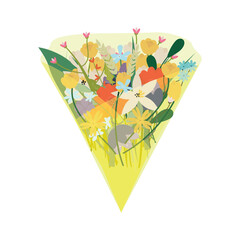 a bunch of wild flowers