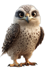 Naklejka premium Majestic Falcon Cartoon Character