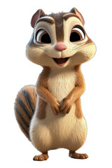 Animated Chipmunk Cartoon Character