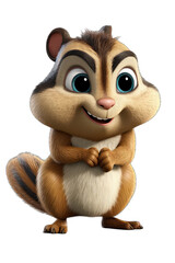 Whimsical Chipmunk Illustration