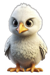 Angry Chicken Cartoon Character