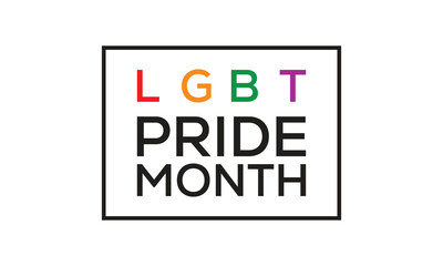  LGBT Pride month every year in june. banner design template Vector illustration background design.