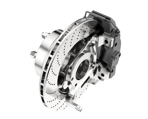 Brakes isolated on transparent background. 3d rendering - illustration