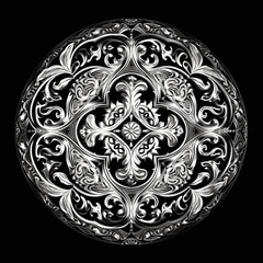 Armenian oriental ornament pattern decoration element background