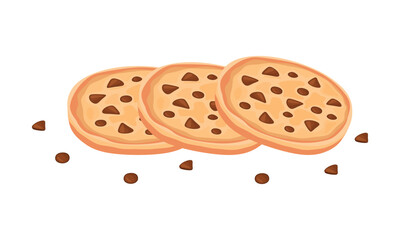 Cookies chocolate chip topping for your tea time decoration image
